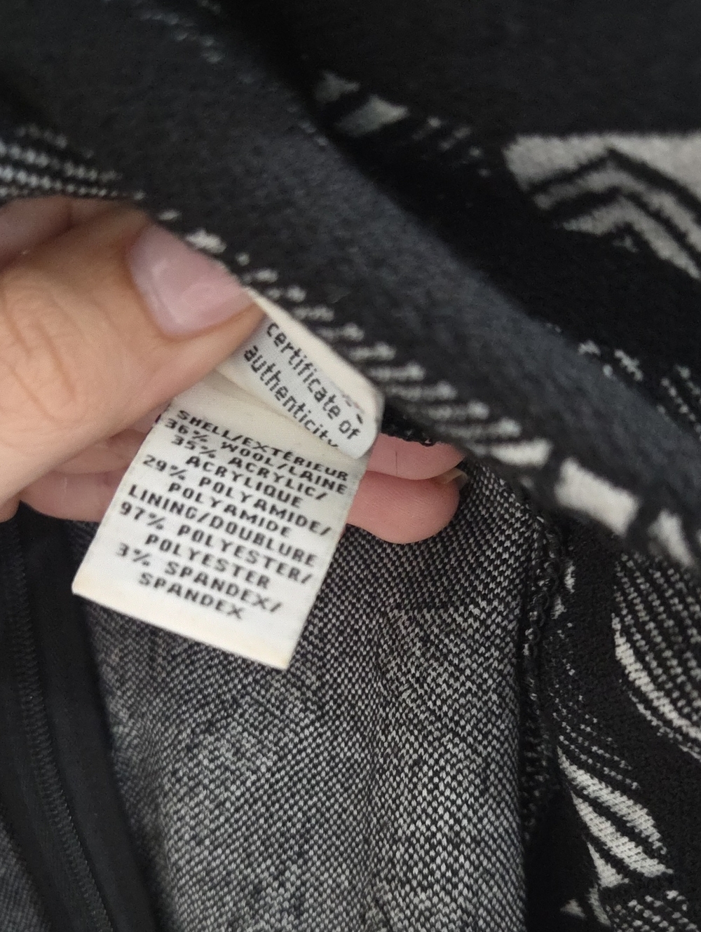 Diane von Furstenberg Black White Geometric Knit Dress Size 4 - Picture 10 of 11